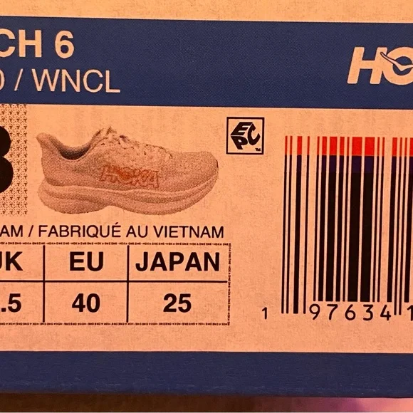 Hoka Women's White Running Shoes 8B - Picture 5 of 6